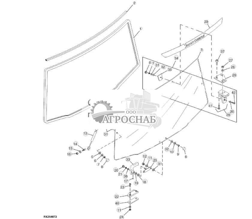 Заднее окно 